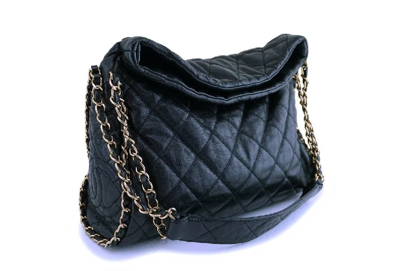 Chanel Limited Edition Handbag for CollectorsChanel Black Quilted Chain Around Hobo Bag GHW