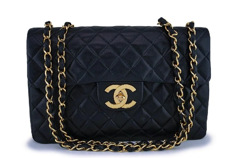 Chanel Limited Edition Handbag for CollectorsChanel Black Vintage Lambskin Maxi "Jumbo XL" Classic Flap Bag 24k GHW