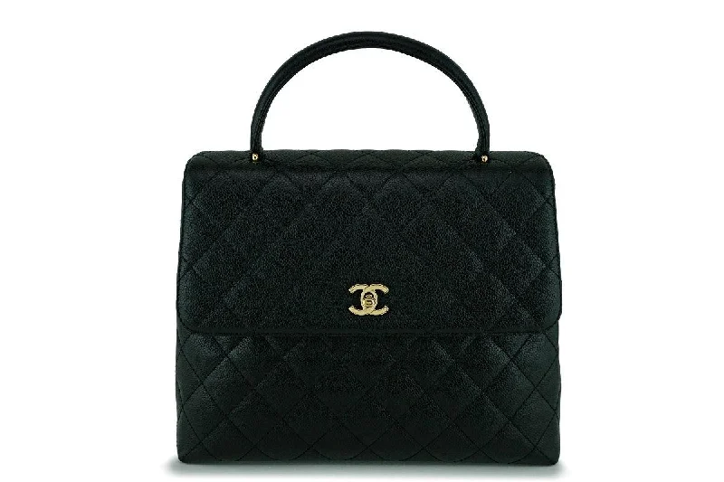 Chanel Classic Flap Bag for Evening PartyChanel Caviar Quilted Classic Kelly Flap Bag 24K GHW