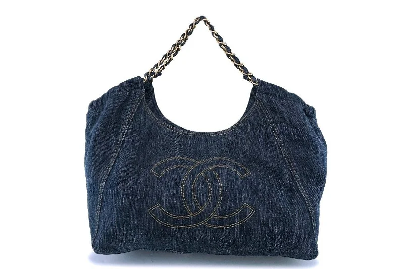 Chanel Lightweight Handbag for Daily ErrandsChanel Denim Coco Cabas Canvas Tote Bag