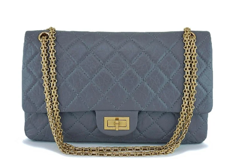 Chanel Colorful Handbag for Spring OutfitsChanel Gray Large 227 Classic 2.55 Reissue Flap Bag GHW