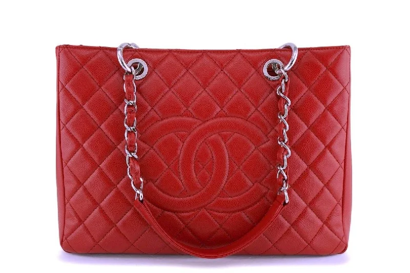 Chanel New Arrival Handbag with Gold HardwareChanel Red Caviar Grand Shopper Tote GST Bag SHW