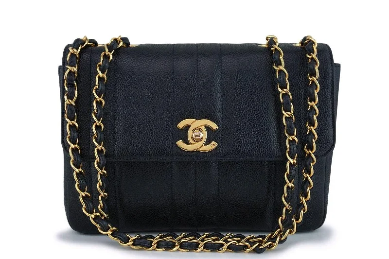 Chanel Chain Strap Handbag for Everyday UseChanel Vintage Black Caviar Medium Classic Mademoiselle Flap Bag