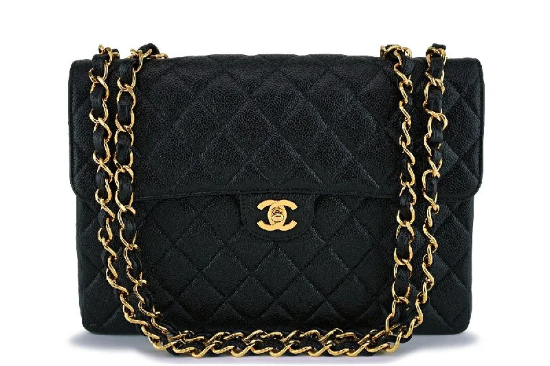 Chanel Small Crossbody Bag for TravelRare Chanel Vintage Caviar Jumbo Classic Flap Bag 24k GHW