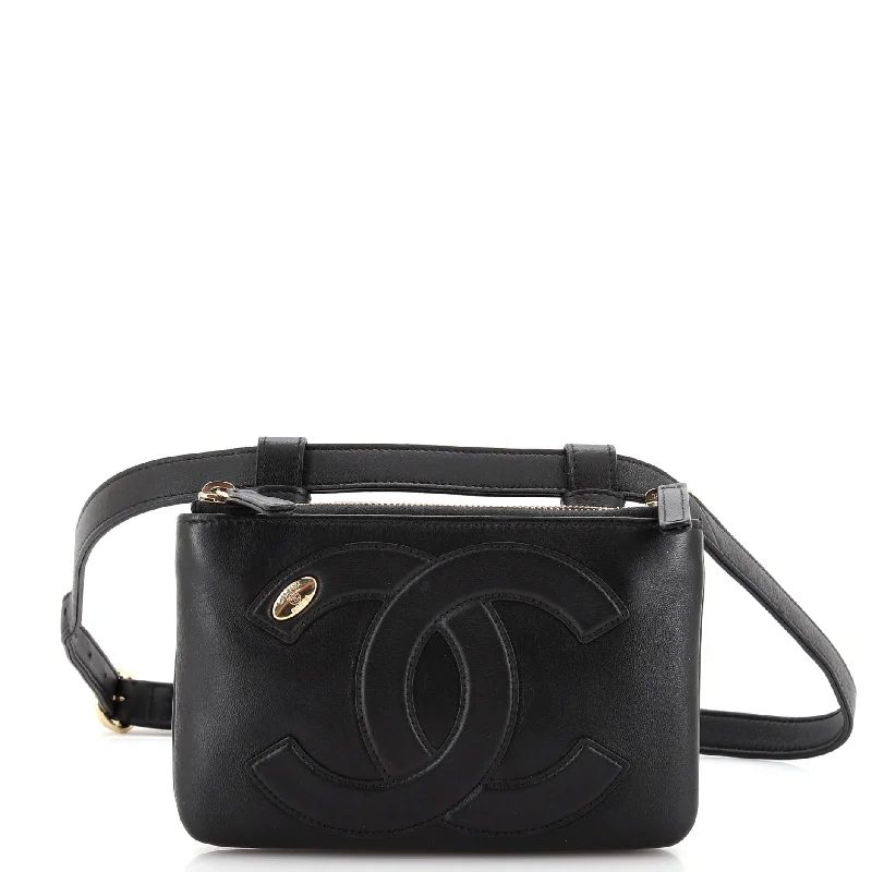 CC Mania Double Zip Belt Bag Lambskin