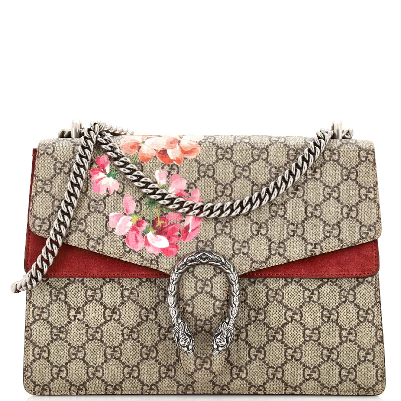 Dionysus Bag Blooms Print GG Coated Canvas Small