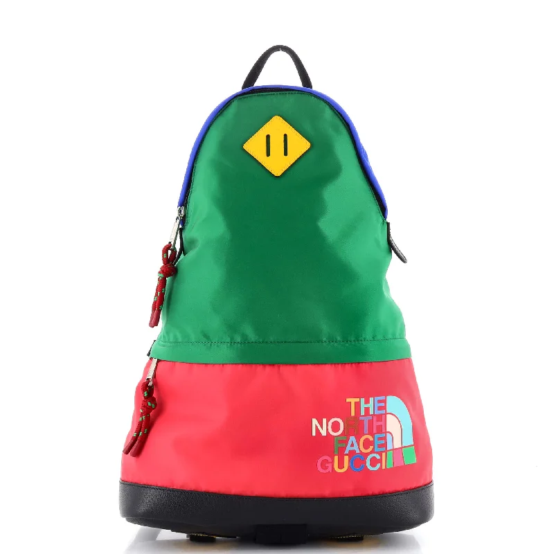 Gucci x The North Face Zip Backpack Printed Nylon Medium