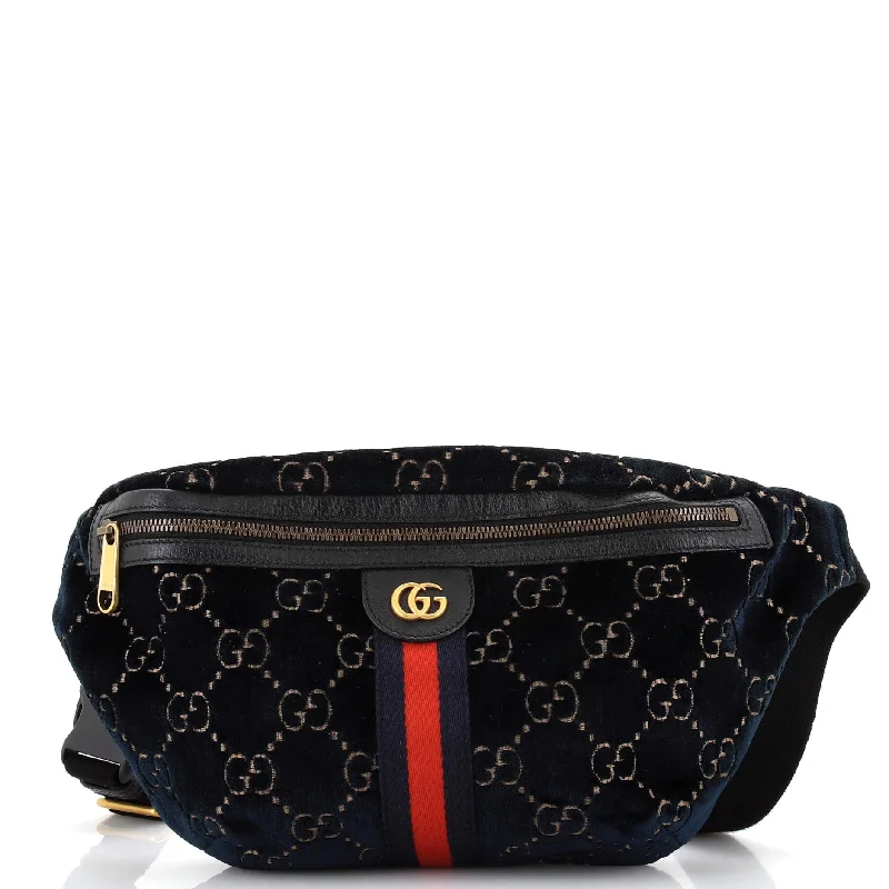 Ophidia Zip Belt Bag GG Velvet