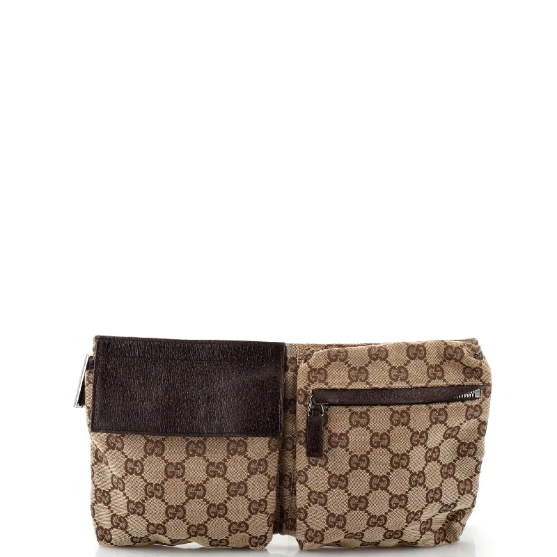 Vintage Double Belt Bag GG Canvas