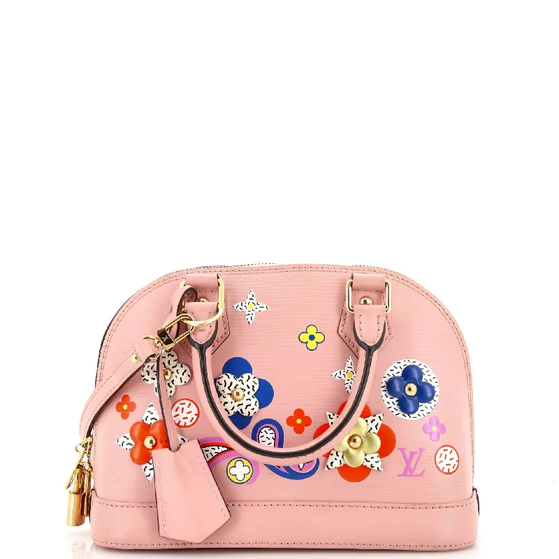 Alma Handbag Limited Edition Floral Patchwork Epi Leather BB