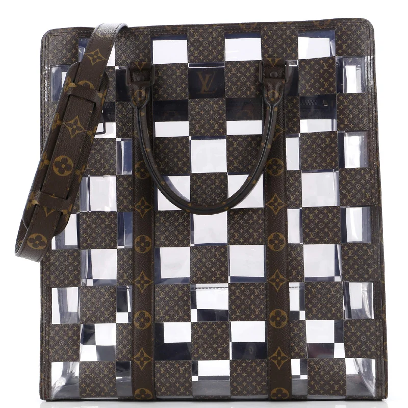 Sac Plat Bag Monogram Chess Coated Canvas and PVC