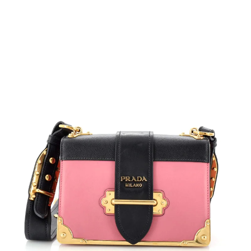 Cahier Crossbody Bag City Calf and Saffiano Small