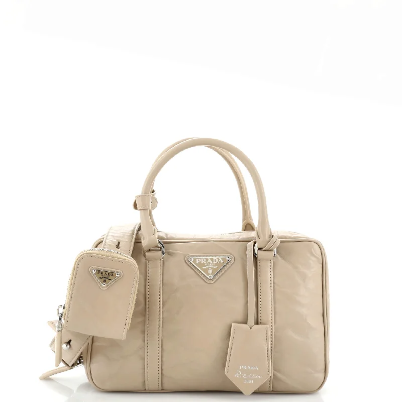 Re-Edition Top Handle Bauletto Bag Nappa Antique Medium