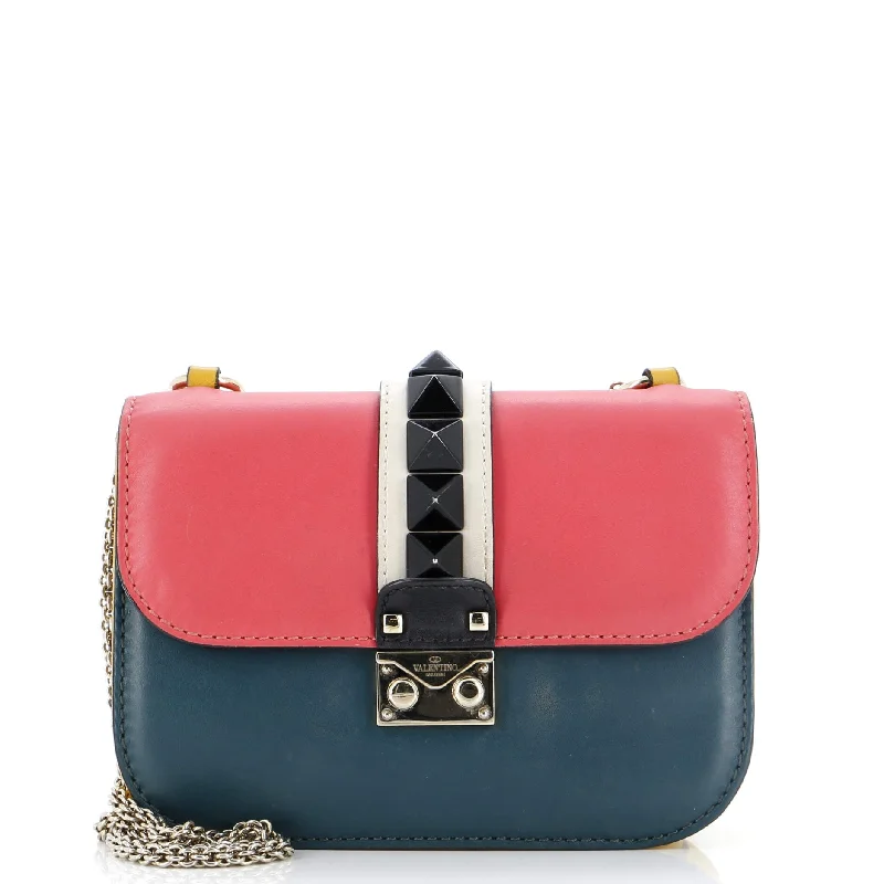 Glam Lock Shoulder Bag Leather Small